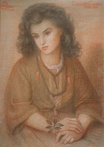 Calliope Coronio, naar Dante Gabriel Rossetti, 1869